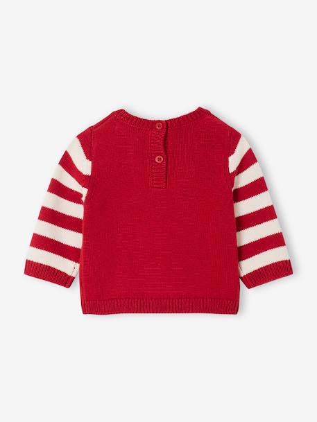 Pull bébé garçon noël motif renne rouge 2 - vertbaudet enfant 