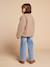Veste fille sherpa doublée léopard collection capsule mère-fille taupe 16 - vertbaudet enfant 