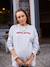 Ensemble sweat 'bisou mama' et legging grossesse et postpartum gris chiné 4 - vertbaudet enfant 