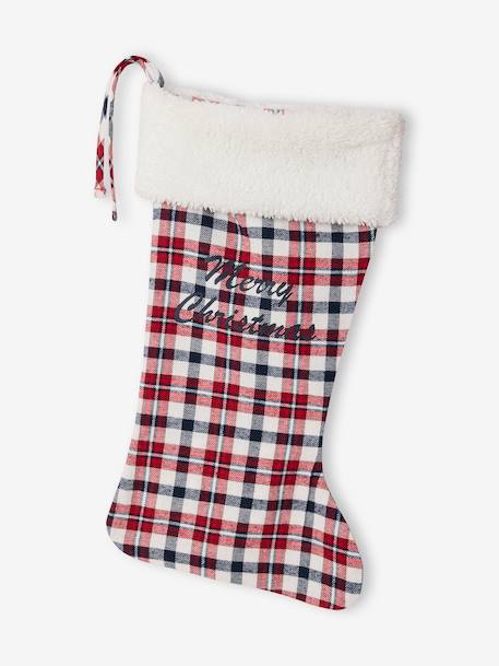Ensemble bébé mixte combinaison + chaussettes à carreaux Noël rouge 4 - vertbaudet enfant 