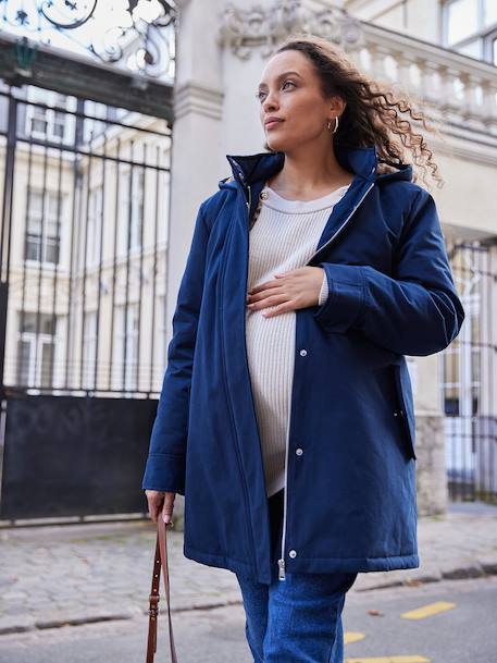 Parka évolutive de grossesse protège bébé marine 3 - vertbaudet enfant 