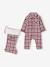 Ensemble bébé mixte combinaison + chaussettes à carreaux Noël rouge 1 - vertbaudet enfant 