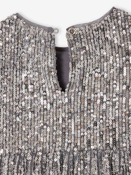 Robe bébé fille à sequins noël argent+or 5 - vertbaudet enfant 