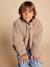 Veste fille sherpa doublée léopard collection capsule mère-fille taupe 14 - vertbaudet enfant 