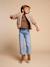 Veste fille sherpa doublée léopard collection capsule mère-fille taupe 5 - vertbaudet enfant 