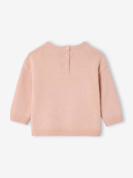 Pull bébé fille biscuit noël rose poudré 2 - vertbaudet enfant 
