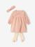 Ensemble bébé fille robe bandeau collants coffret cadeau Noël rose poudré 5 - vertbaudet enfant 
