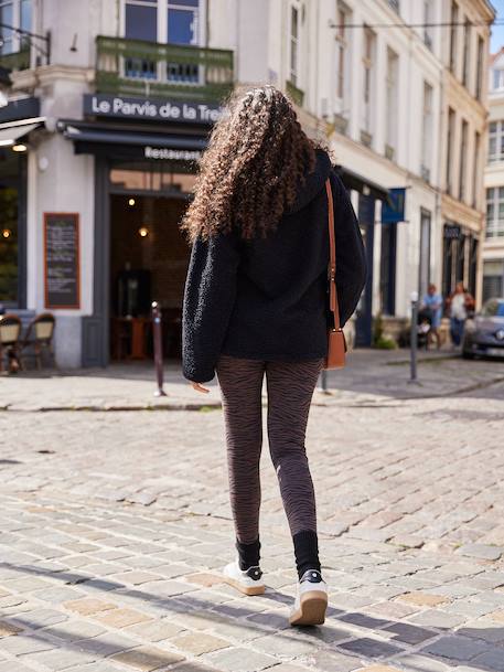 Sweat zippé en sherpa évolutif avec protège bébé écru+noir 13 - vertbaudet enfant 