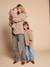 Veste fille sherpa doublée léopard collection capsule mère-fille taupe 8 - vertbaudet enfant 