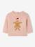 Pull bébé fille biscuit noël rose poudré 1 - vertbaudet enfant 
