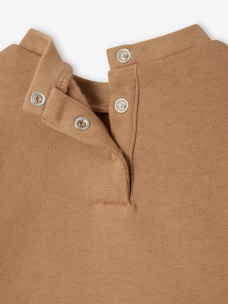 Sweat fantaisie bébé garçon beige chiné+caramel 7 - vertbaudet enfant 