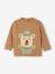 Sweat fantaisie bébé garçon beige chiné+caramel 5 - vertbaudet enfant 