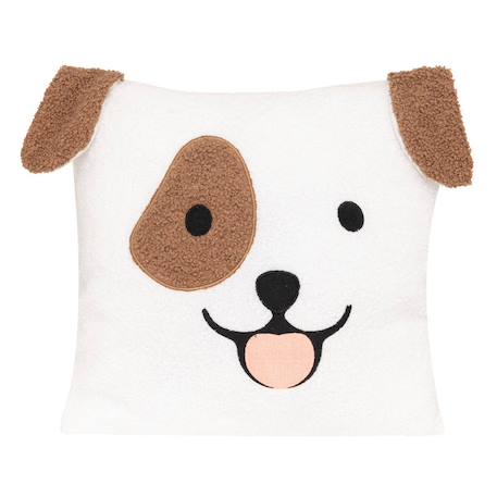 Coussin bouclette chien - scott Blanc 1 - vertbaudet enfant 