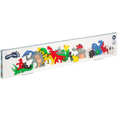 Puzzle 3D d'apprentissage Animaux Bleu 6 - vertbaudet enfant 