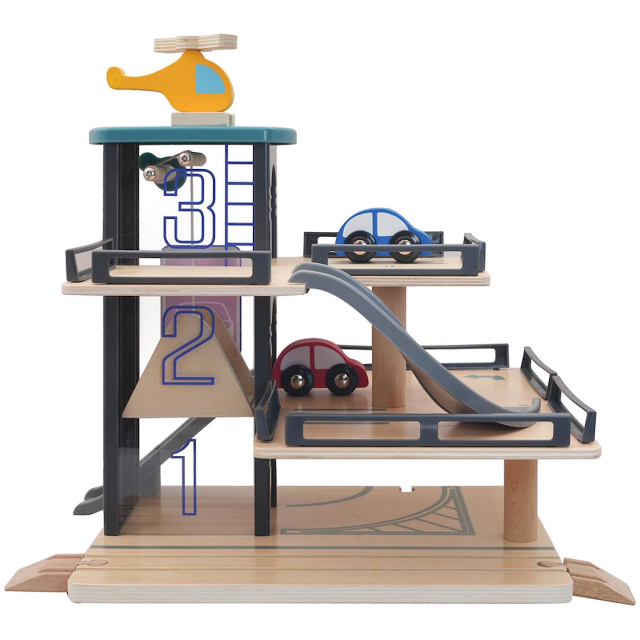 Circuit De Voitures En Bois Multicolore Vertbaudet | La Redoute