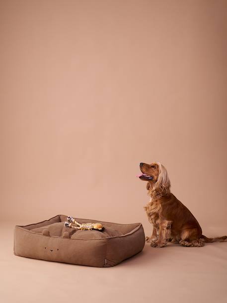 Panier matelassé en velours pour chien, disponible en 3 tailles camel 5 - vertbaudet enfant 