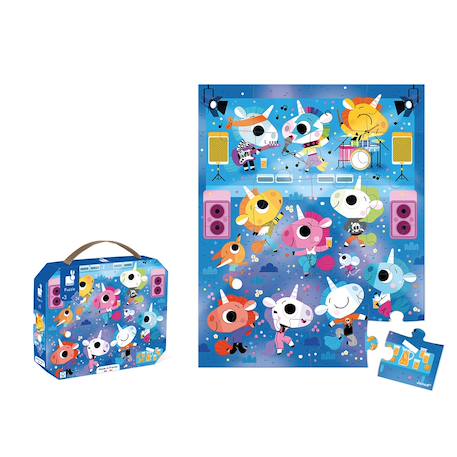 Puzzle les licornes 24 pièces Bleu 4 - vertbaudet enfant 