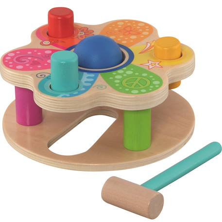 Banc à marteler flower power Beige 1 - vertbaudet enfant 