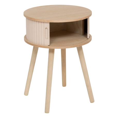 Table de chevet 2 portes - nysos Beige+Beige - vert 2 - vertbaudet enfant 