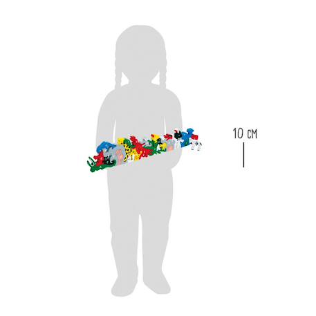 Puzzle 3D d'apprentissage Animaux Bleu 3 - vertbaudet enfant 