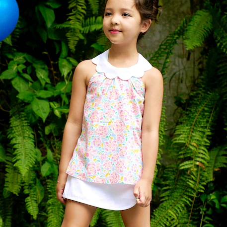 Jupe / short   été   deux-en-un  jade Blanc 5 - vertbaudet enfant 