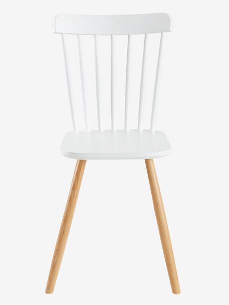 Chaise enfant Basic, assise H 45 cm blanc/bois 2 - vertbaudet enfant 