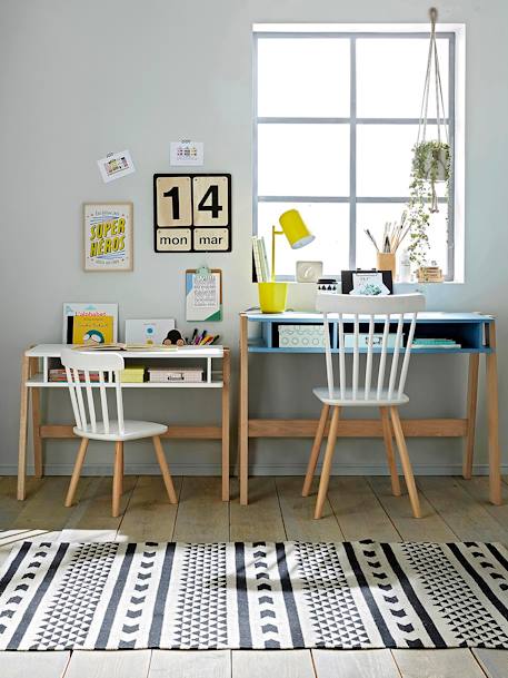 Bureau maternelle ARCHITEKT blanc/bois 7 - vertbaudet enfant 