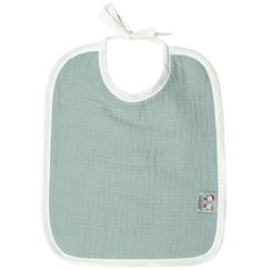 Puériculture-Bavoir à nouer en gaze de coton Jeanne Made in France