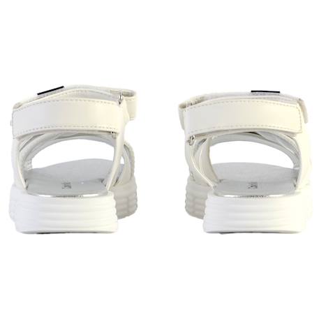 Sandales en cuir  à scratch Blanc 4 - vertbaudet enfant 