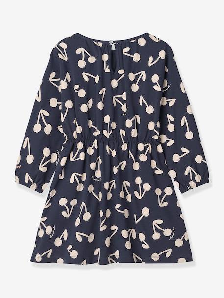 Robe motifs cerises Sadia marine 2 - vertbaudet enfant 