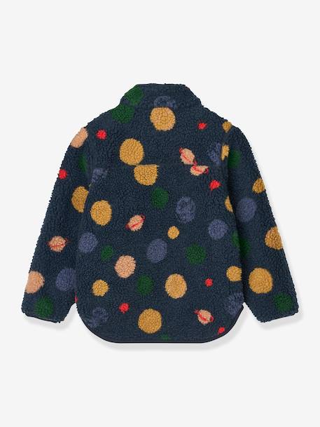 Veste polaire Nolan marine+marron+rose 2 - vertbaudet enfant 