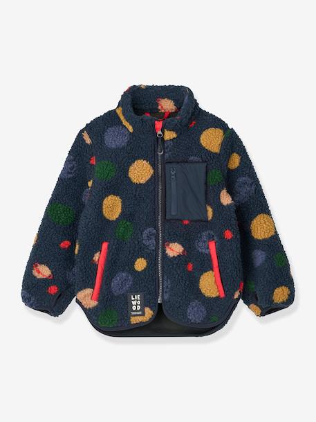 Veste polaire Nolan marine+marron+rose 1 - vertbaudet enfant 