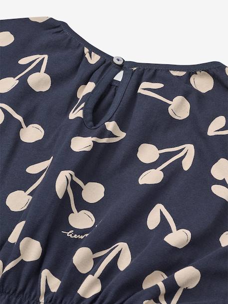 Robe motifs cerises Sadia marine 3 - vertbaudet enfant 