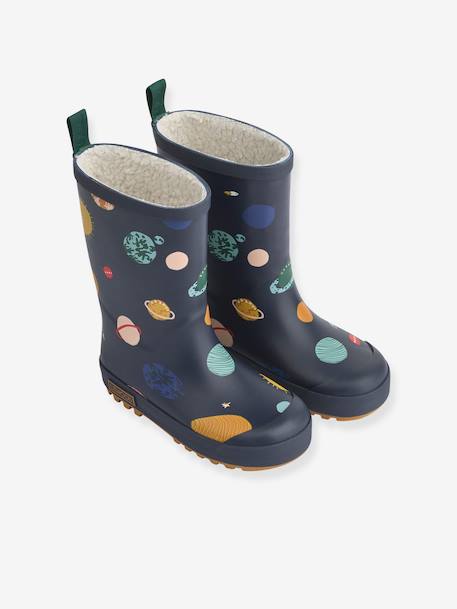 Bottes de pluie thermiques Mason gris+marine+rose 4 - vertbaudet enfant 
