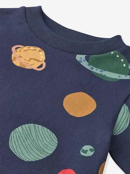 Sweat imprimé Thora marine+rose 3 - vertbaudet enfant 