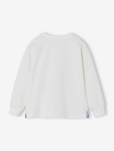 Tee-shirt manches longues garçon écru 4 - vertbaudet enfant 