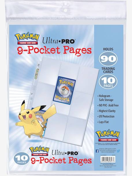 Paquets de 10 feuilles de classeur Pikachu blanc 1 - vertbaudet enfant 