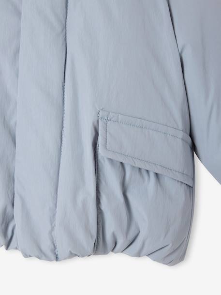 Doudoune bébé à capuche doublée polaire bleu glacier 4 - vertbaudet enfant 