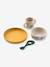 Coffret repas Vivi - bleu foncé+écru+jaune+rose+rose pâle+vert d'eau 6 - vertbaudet enfant 