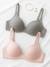 Lot de 2 soutiens-gorge grossesse et allaitement gris chiné + rose 1 - vertbaudet enfant 