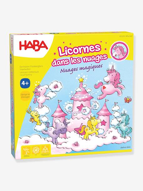 Jeu d'empilement Licornes nuages magiques jaune 1 - vertbaudet enfant 