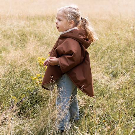 Poncho de voyage - waterproof - teddy Carmin+Choco+Green+Hibiscus+Horizon+Jaune+Natural+Navy+Neutral+Plum+Sauge 10 - vertbaudet enfant 