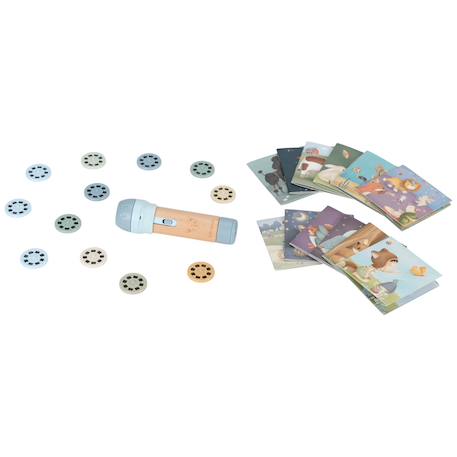 Coffret lampe à histoires fairy garden Bleu, bois+Rose, bois 3 - vertbaudet enfant 