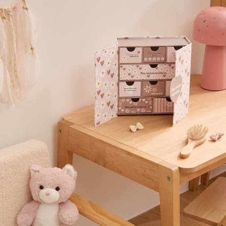 Coffret cadeaux 9 tiroirs - cilia Beige+Rose 9 - vertbaudet enfant 