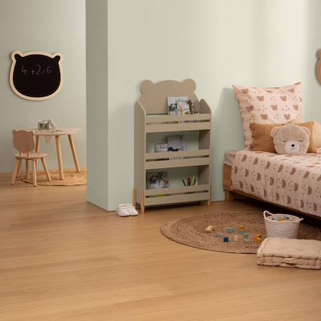 Bibliothèque - douceur Beige+Blanc+Rose 4 - vertbaudet enfant 
