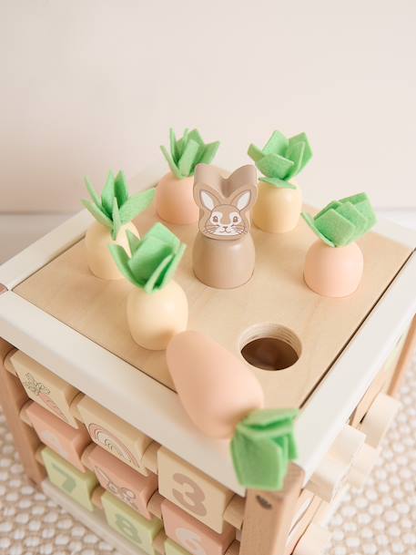 Grand cube d'activités bois fsc® - lapin fine Berry xxl+Chevruil ella xxl+Lapin fine+Lapin fine xxl 16 - vertbaudet enfant 