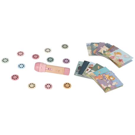 Coffret lampe à histoires fairy garden Bleu, bois+Rose, bois 9 - vertbaudet enfant 