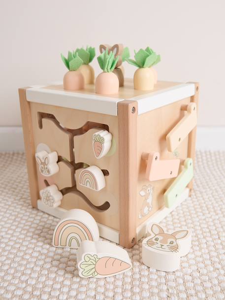 Grand cube d'activités bois fsc® - lapin fine Berry xxl+Chevruil ella xxl+Lapin fine+Lapin fine xxl 15 - vertbaudet enfant 