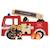 Camion de pompier en bois Rouge 1 - vertbaudet enfant 