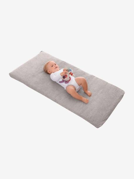 Matelas bébé de voyage gris clair/blanc 1 - vertbaudet enfant 
